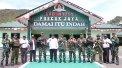 Perintah Presiden Program Pembuatan Jembatan Infrastruktur Pedesaan Danrem 173/PVB Kunjungi Kodim 1714/Puncak Jaya