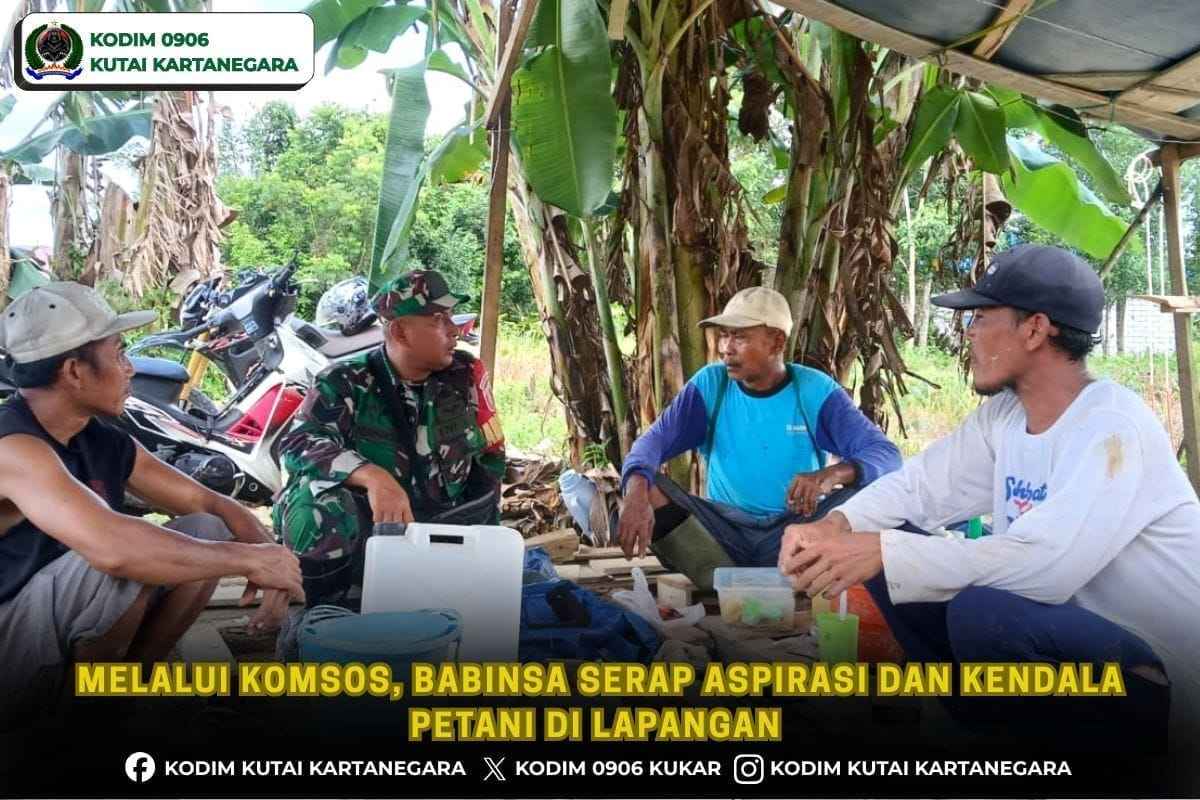 Melalui Komsos, Babinsa Serap Aspirasi dan Kendala Petani di Lapangan