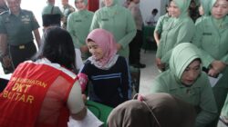 Setetes Darah Sejuta Harapan, Peringati HUT Persit Ke 80 Kodim 0808 Blitar Gelar Donor Darah