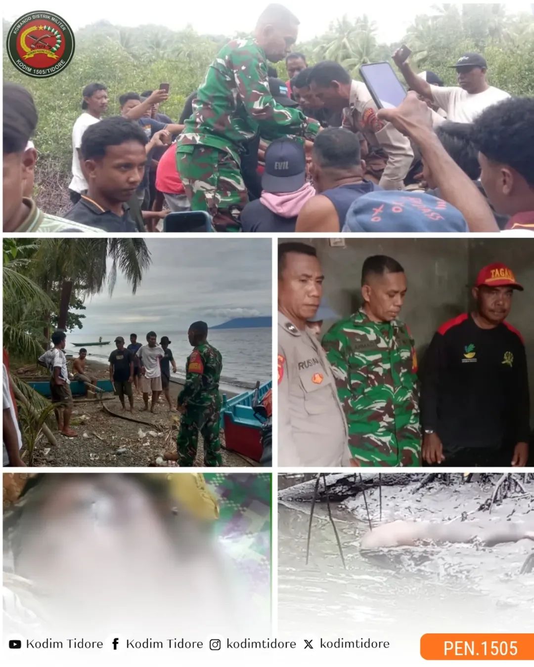 Respon Cepat, Babinsa Koramil 1505-04/Oba Bantu Evakuasi Korban Hilang Respon Cepat, Babinsa Koramil 1505-04/Oba Bantu Evakuasi Korban Hilang