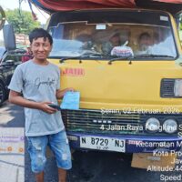 Ops Keselamatan 2026, Satlantas Polres Probolinggo Kota Tindak Truk Overload yang Nekat Masuk Kota