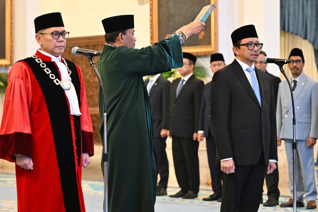 Wakil Panglima TNI Hadiri Pelantikan Hakim Mahkamah Konstitusi dan Wakil Menteri Keuangan di Istana Negara