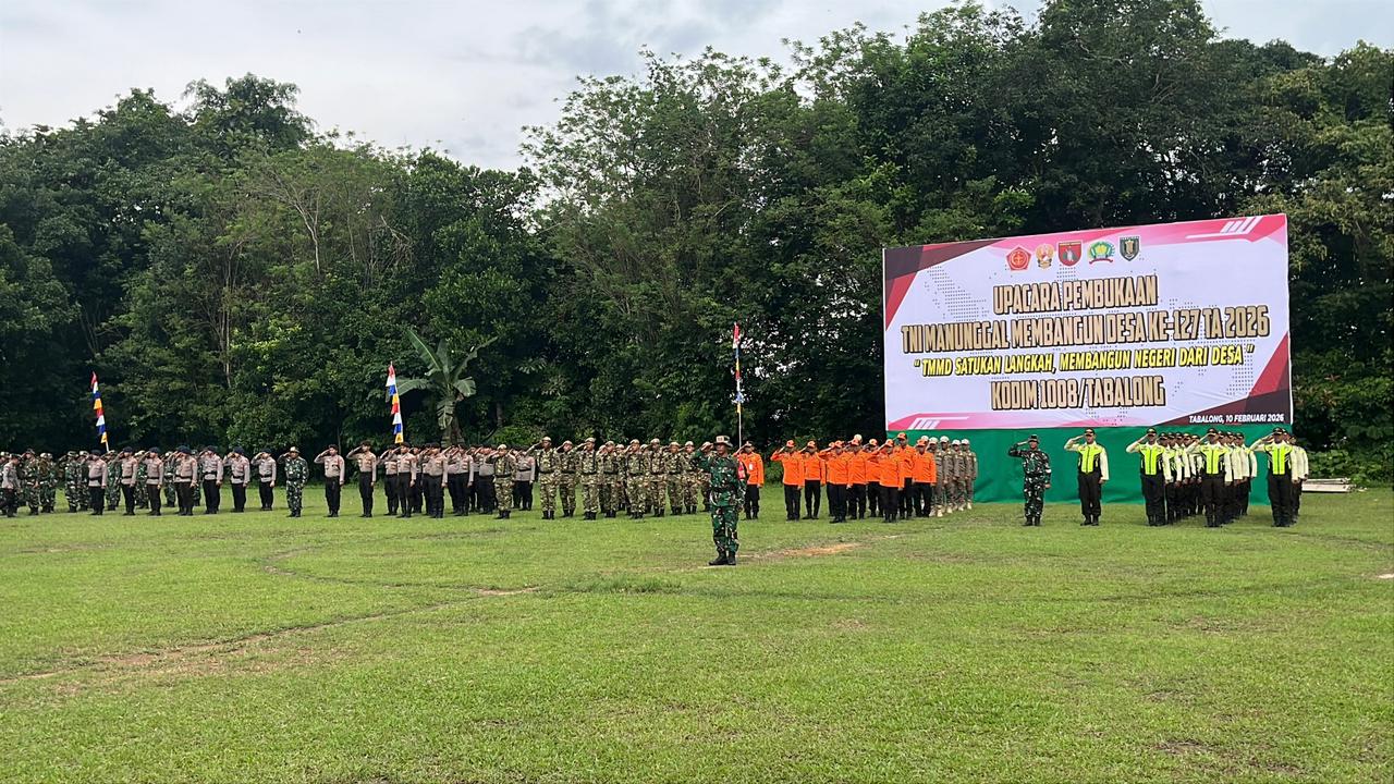 TMMD Ke-127 Ta 2026 Kodim 1008/Tabalong Resmi Dibuka, Wujud Nyata Sinergi Membangun Desa