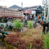 Wujud Kepedulian Lingkungan, Kodim 1002/HST dan Pemdes Rantau Keminting Gelar Gerakan Indonesia Asri