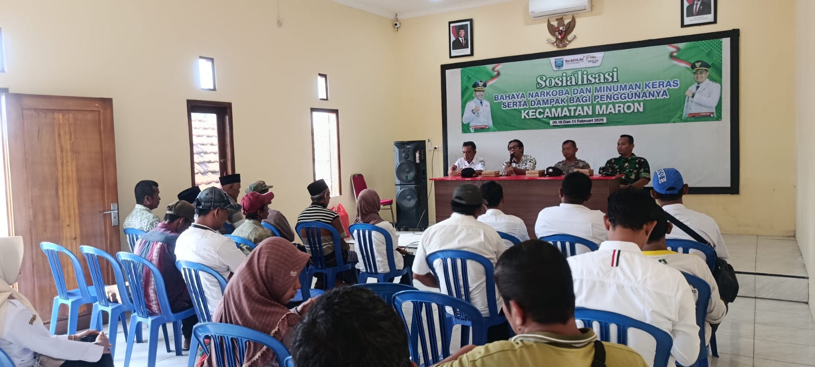 Babinsa Koramil 0820/21 Maron Sosialisasikan Bahaya Narkoba dan Miras di Desa Maron Kidul