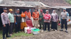 Koramil 0820/23 Gading Bersama Sejumlah Pihak Salurkan Bantuan Kepada Warga Terdampak Bencana