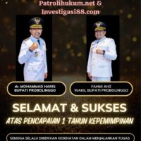365 Hari Kepemimpinan Gus Haris–Ra Fahmi, Media Online Patrolihukum.net & Investigasi88.com Ucapkan Selamat dan Sukses