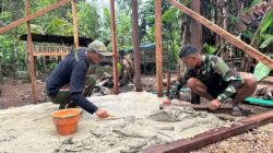 RTLH Masuk Tahap Pengecoran Lantai, Satgas TMMD Ke-127 Kebutan Pekerjaan