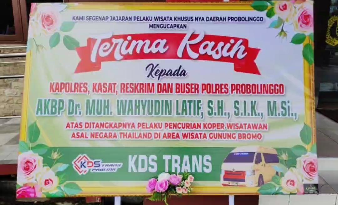 Kasus Pencurian Koper Wisatawan Asing Terungkap, Disporapar: Citra Bromo Harus Segera Dipulihkan Kasus Pencurian Koper Wisatawan Asing Terungkap, Disporapar: Citra Bromo Harus Segera Dipulihkan