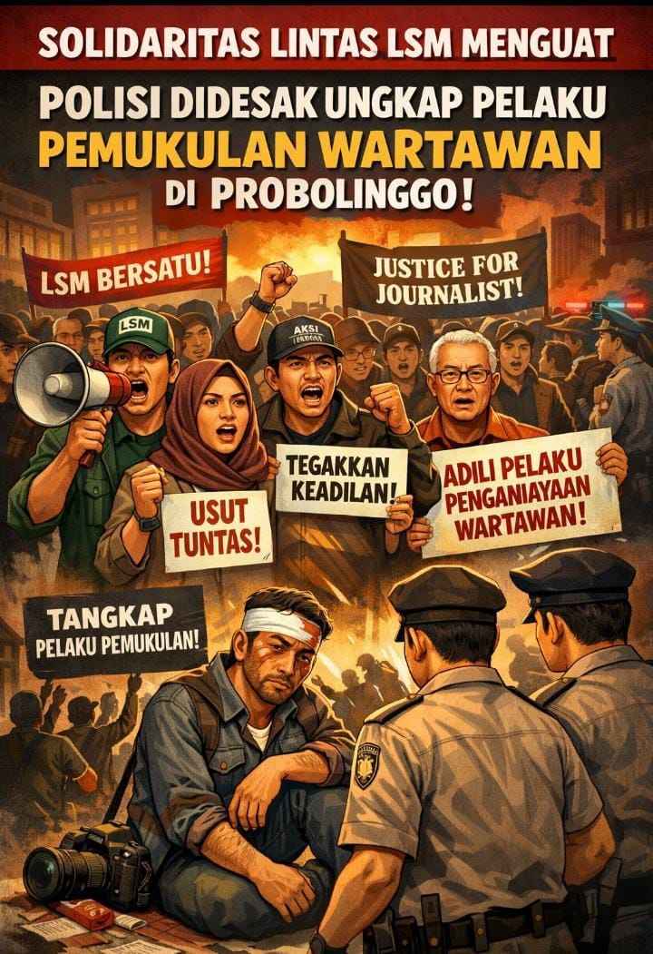 Kekerasan di Ruang Demokrasi: Wartawan Dihajar Usai RDP, Solidaritas Mengalir ke Polres Probolinggo