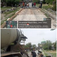 Rabat Beton Tanpa Dasaran dan Plastik, Warga Bojonegoro Curiga Ada Penggelembungan Anggaran