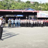 Kodaeral X Dukung Operasi Keselamatan Cartenz 2026, Personel Pom Gelar Apel Pasukan di Mapolda Papua
