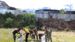 Karya Bakti Gabungan TNI-Polri dan Pemda: Pembersihan Sampah di Pasar Mama-Mama (Nagalomuni) Mulia Kota