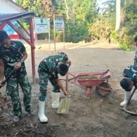 Satgas Kodam I/BB Pulihkan Sekolah Terdampak Banjir di Tapsel, Siswa Kembali Belajar Normal