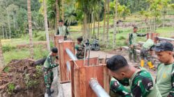 TNI AD Bangun Jembatan Aramco di Agam, Akses Warga Nagari Bayua Kembali Terbuka