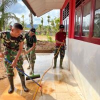 TNI AD Percepat Pemulihan Sekolah Terdampak Bencana di Tapanuli Tengah