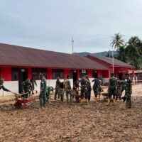 TNI AD Pulihkan Sekolah Terdampak Bencana di Tapanuli Tengah, Siswa Kembali Belajar dengan Aman