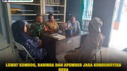 Lewat Komsos, Babinsa dan Apemdes Jaga Kondusifitas Desa
