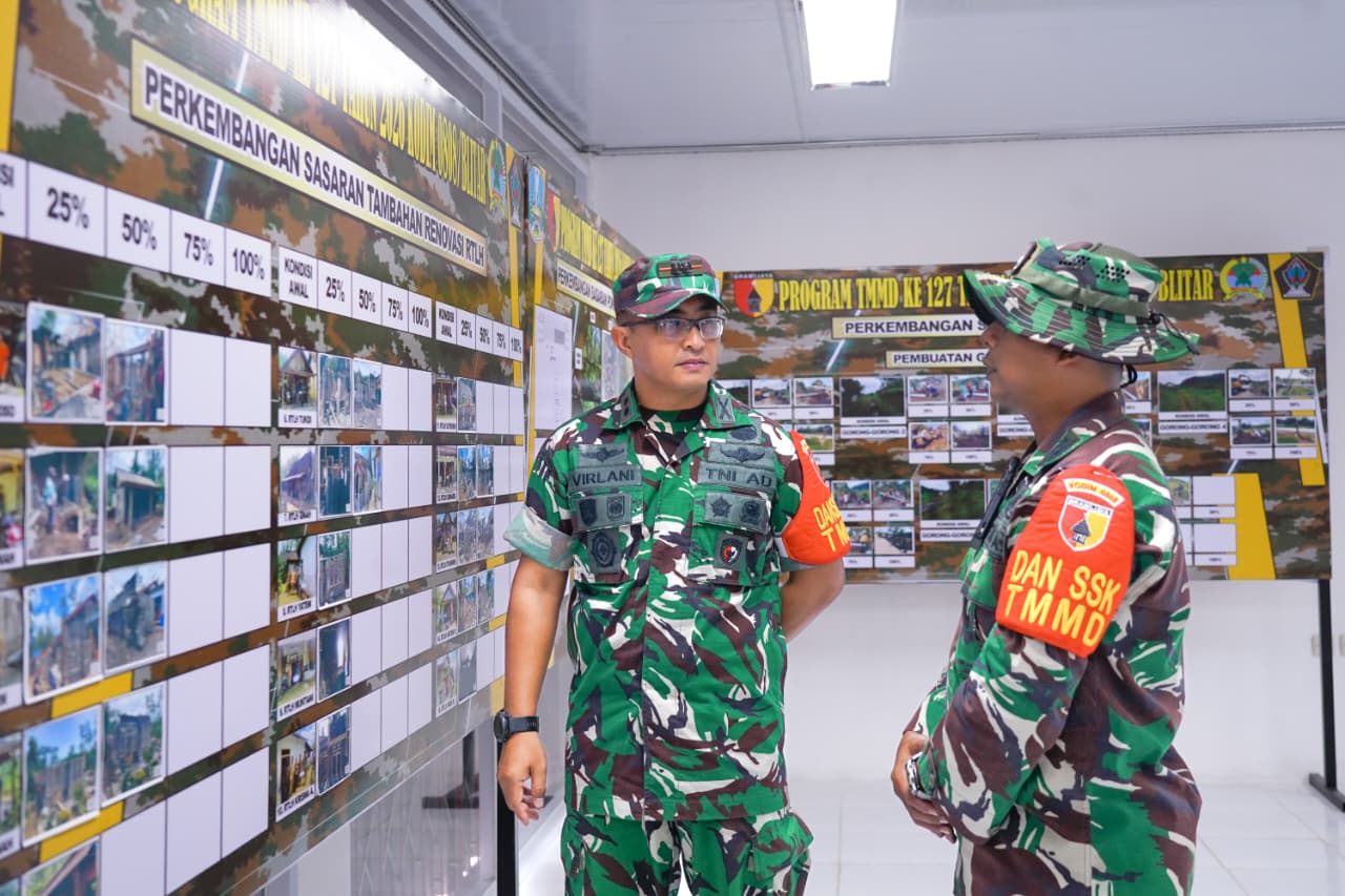 Dansatgas TMMD Ke 127 Pastikan Pembangunan Fisik Tepat Sasaran Di Gandusari