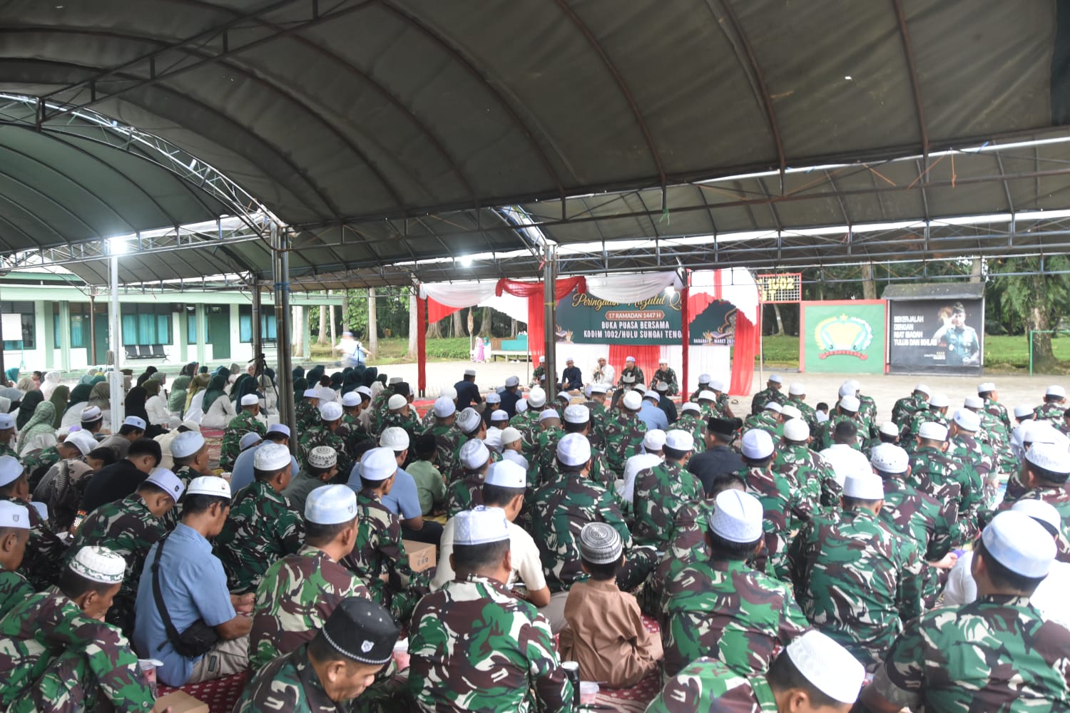 Momentum Ramadan, Kodim 1002/HST Gelar Peringatan Nuzulul Qur’an dan Buka Puasa Bersama