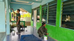 Jelang Penutupan TMMD ke-127, Rehab Langgar Nurul Iman Desa Barimbun Tinggal Finishing