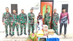 Dansatgas TMMD Ke-127 Kodim 1514/Morotai Berikan Santunan Sembako kepada Warga Desa Mandiri
