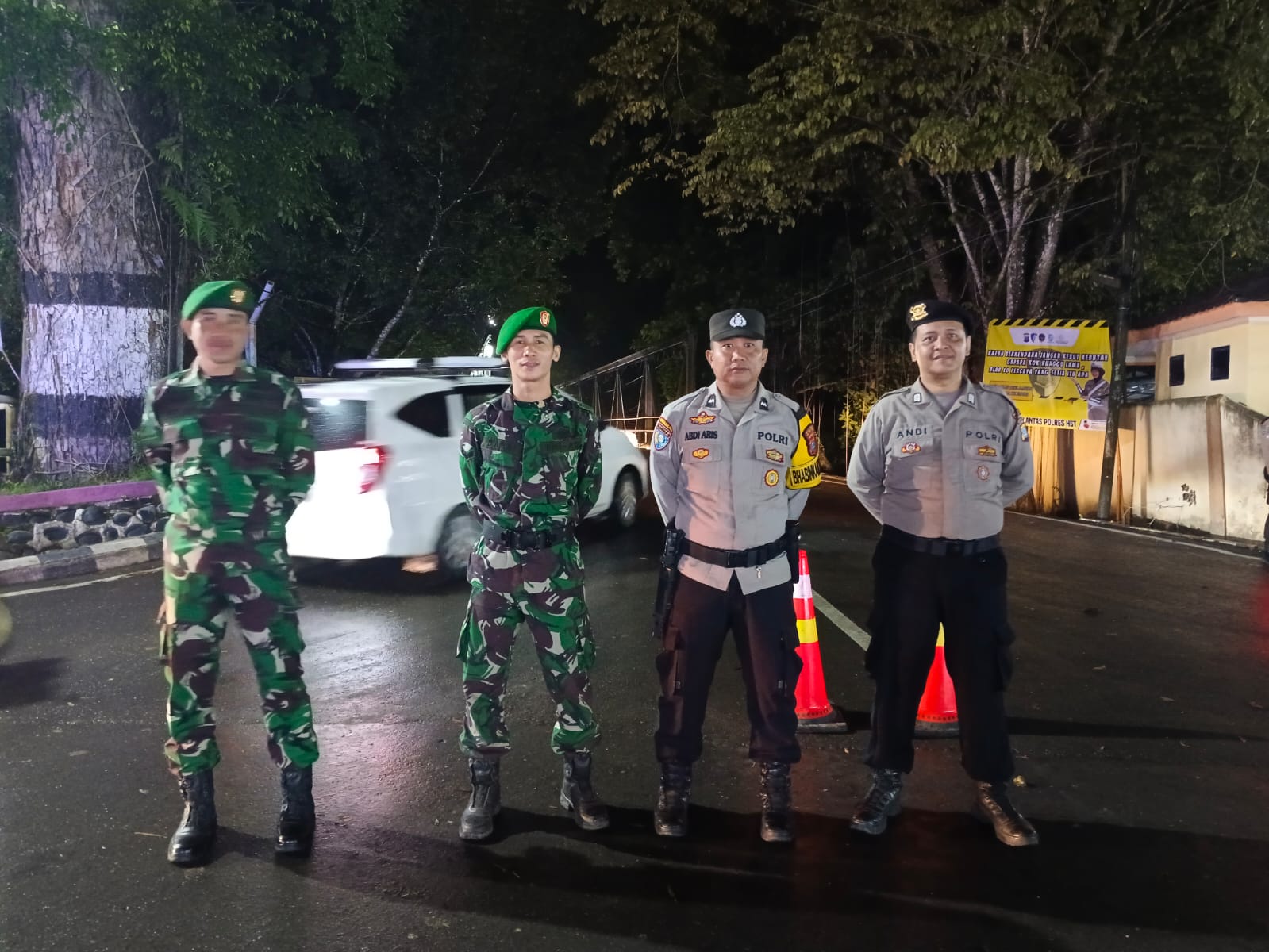 Malam Takbiran di Barabai Aman, TNI-Polri Siaga di Lapangan Malam Takbiran di Barabai Aman, TNI-Polri Siaga di Lapangan