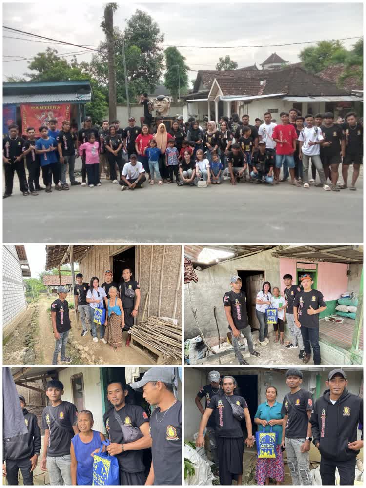 Peduli Lansia, Laskar Ronggolawe Nusantara Bagikan Sembako di Kecamatan Soko