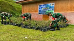 Kodim 1714/Puncak Jaya Bersama Rakyat Tanam Bibit Cemara Sebagai Generasi Mendatang Untuk Kabupaten Puncak Jaya