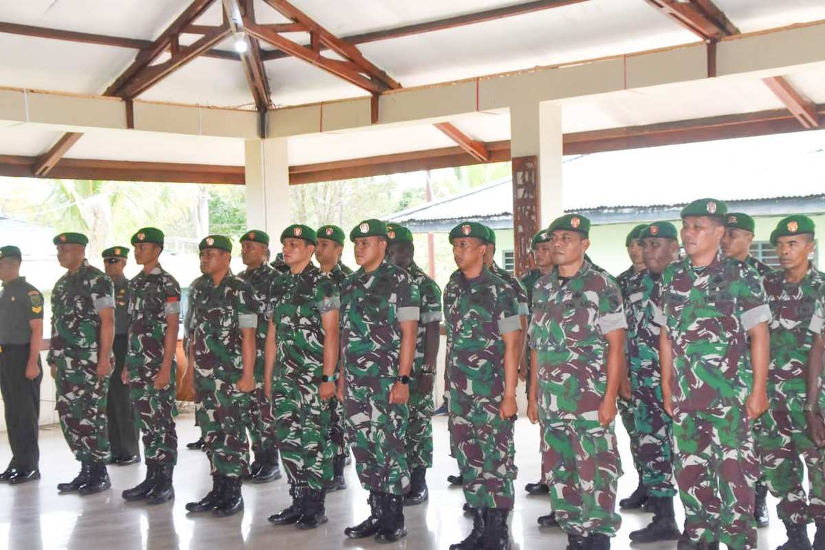 Kodim 1710/Mimika Gelar Acara Laporan Korps Kenaikan Pangkat