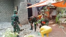 TNI Hadir di Tengah Bencana, Kodim 1505 Bersihkan Rumah Warga Terdampak Gempa