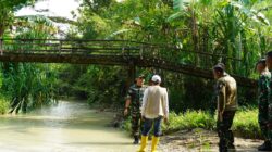 Dandim Bojonegoro Tinjau Lokasi Rencana Pembangunan Jembatan Beton di Napis