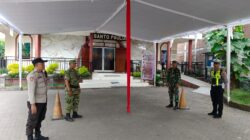 Pengamanan Ketat Ibadah Jumat Agung di Kraksaan, Koramil Turun Langsung