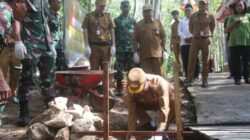 Kodim 1008/Tabalong Laksanakan Ground Breaking Jembatan Garuda Kodam XXII/Tambun Bungai di Desa Mangkusip