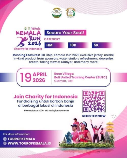 Kemala Run 2026 Meledak di Bali: Ribuan Pelari Berburu Medali Sekaligus Berdonasi