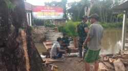 TNI Hadir di Tengah Rakyat, Jembatan Garuda Dibangun Secara Gotong Royong