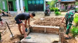 Satgas Kodim 1002/HST Kebut Pembangunan, Abutmen Jembatan Garuda Selesai