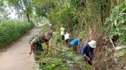 Koramil Wonomerto Gerakkan Warga, Lingkungan Desa Wonorejo Kini Lebih Asri