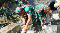 Jembatan Garuda Mulai Dibangun, Kodim 1505/Tidore Wujudkan Harapan Warga Desa Gita Raja