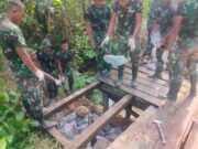 Proses Pembuatan Jembatan Kampung Masdarling Terus Dikebut