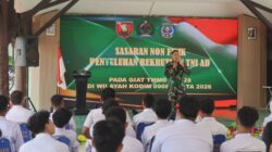 Lewat TMMD Ke-128, Kodim 0908/Bontang Gelar Sosialisasi Rekrutmen TNI bagi Pelajar