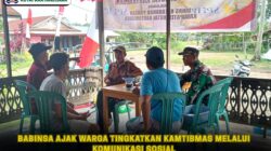 Babinsa Ajak Warga Tingkatkan Kamtibmas melalui Komunikasi Sosial