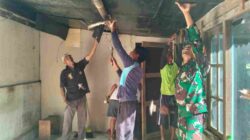 Gotong Royong Rehab RTLH, Babinsa Pakunden Bersama Warga Wujud Kepedulian Untuk Masyarakat