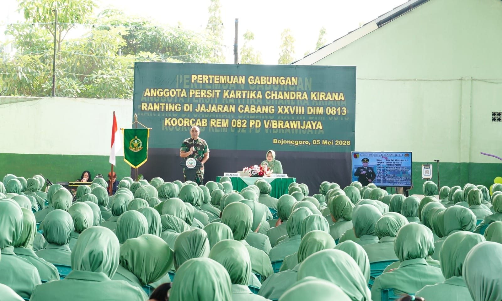 Perkuat Soliditas Dalam Mendukung Tugas Suami Sebagai Prajurit, Persit Kodim Bojonegoro Gelar Pertemuan Gabungan