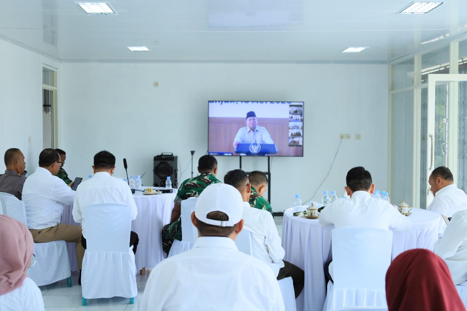 Dandim 1505/Tidore Bersama Forkopimda Hadiri Peresmian KDKMP Oleh Presiden Republik Indonesia 