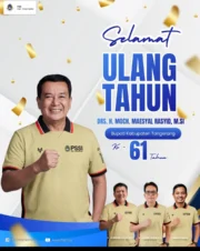 Ketua Askab PSSI Kabupaten Tangerang Beri Ucapan HUT ke-61 Bupati Maesyal Rasyid