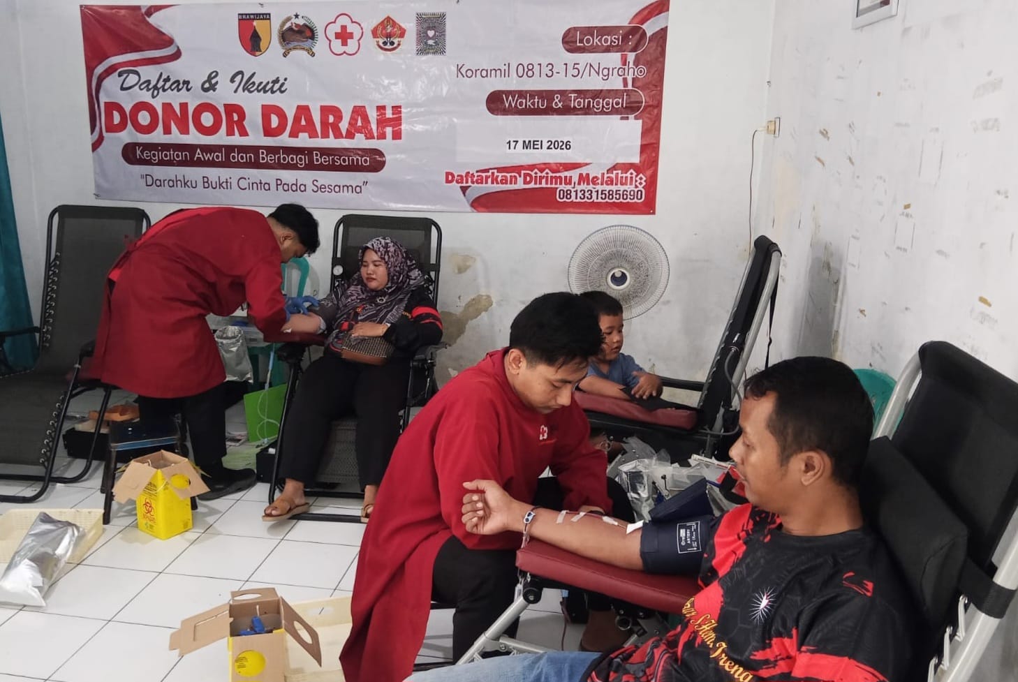 Bersama PMI Cabang, Koramil Ngraho Bojonegoro Gelar Donor Darah Bersama PMI Cabang, Koramil Ngraho Bojonegoro Gelar Donor Darah