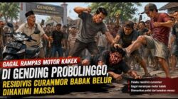 Curanmor Kambuhan Tersungkur di Sungai Saat Kabur, Polisi Selamatkan dari Amukan Massa