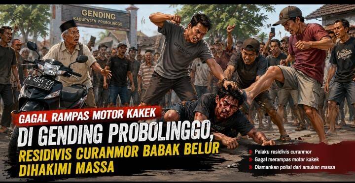 Curanmor Kambuhan Tersungkur di Sungai Saat Kabur, Polisi Selamatkan dari Amukan Massa Curanmor Kambuhan Tersungkur di Sungai Saat Kabur, Polisi Selamatkan dari Amukan Massa