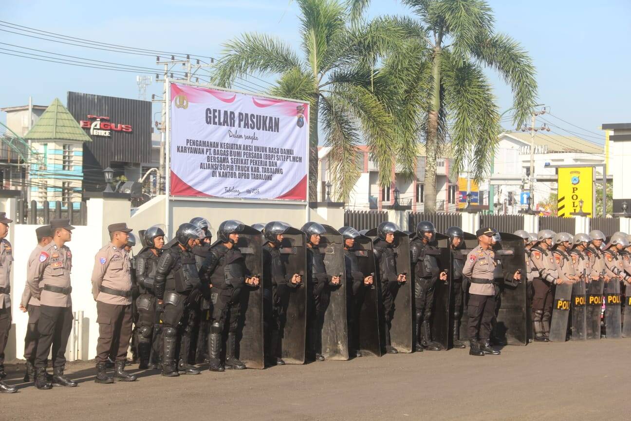 Sinergitas TNI-Polri, Kodim 1008/Tabalong Hadiri Apel Pengamanan Aksi Damai